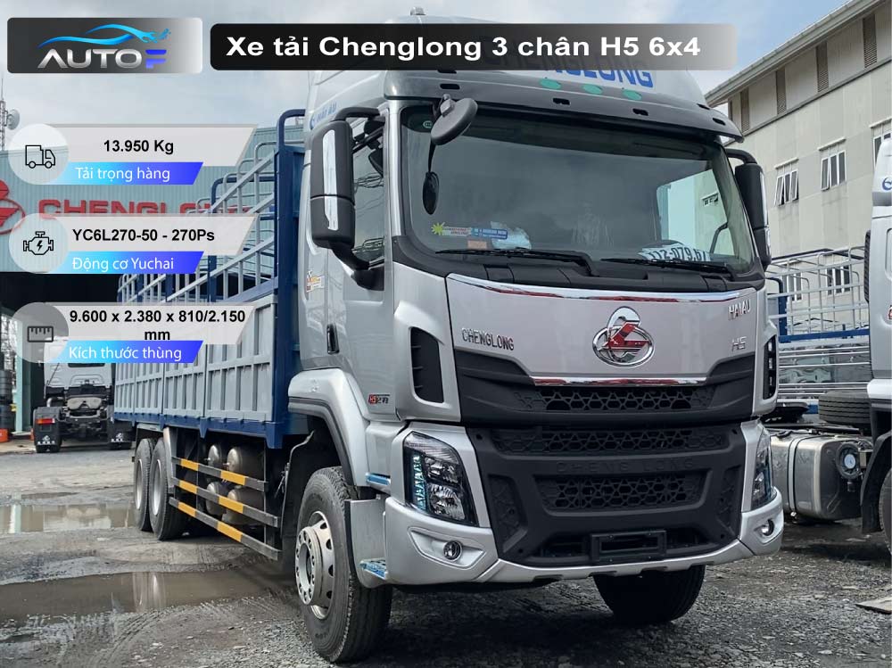 Xe tải Chenglong 3 chân H5: bảng giá, thông số và khuyến mãi (08/2022)
